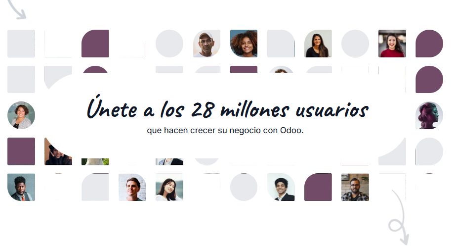 Únete a los 28 millones de usuarios que hacen crecer su negocio con Odoo